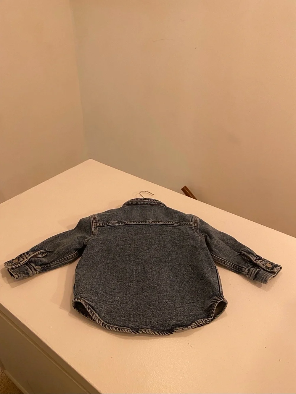 Gap Toddler Boys Blue Acid Wash Denim Button-Up Shirt Jacket